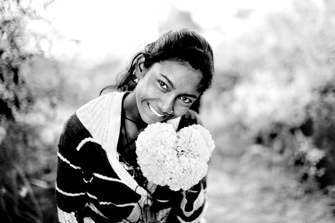 Nepali girl in a rural village of Nepal.  Empowering women 